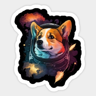 space corgi Sticker